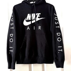 Nike Air Black Hoodie with White Accents